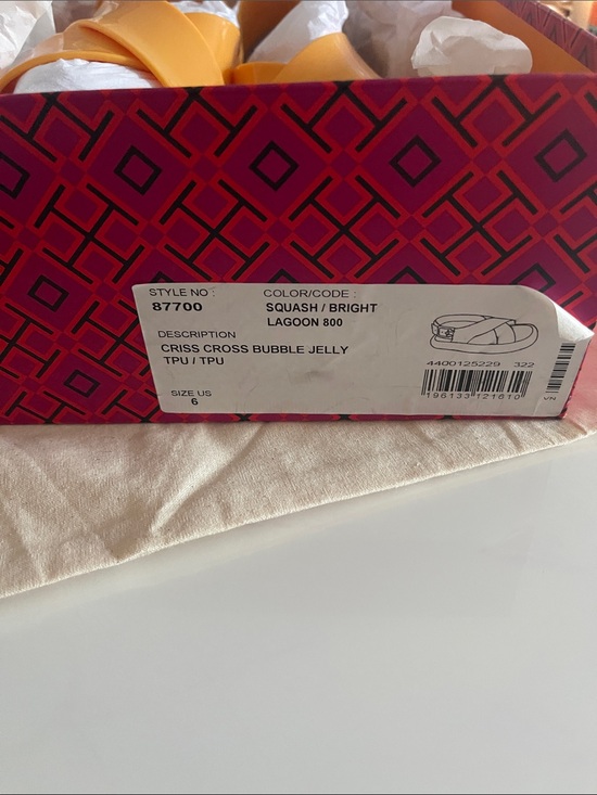 オーダー専用ページ Tory Burch Orange Crisscross Slingback Sandals